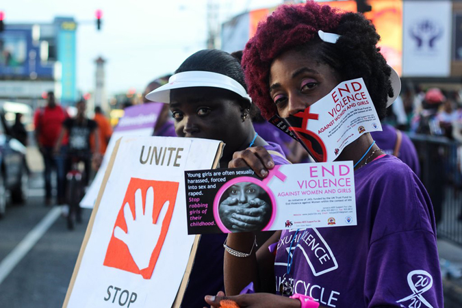 Protesta silenciosa, Kingston, Jamaica. Foto: ONU Mujeres / Khristina Godfrey