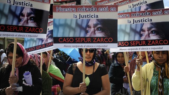 En 2012, un grupo de mujeres se movilizó en Ciudad de Guatemala