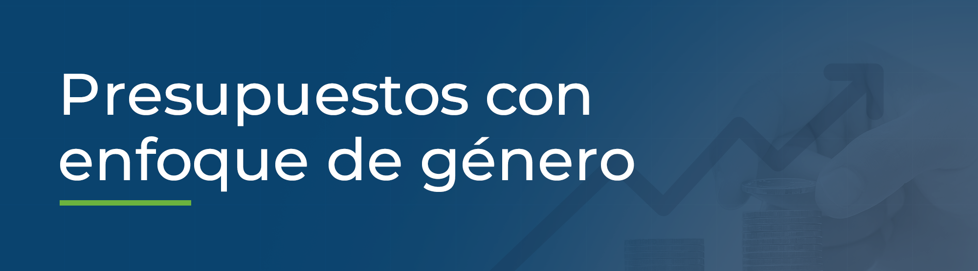 Presupuestos con enfoque de genero - Header