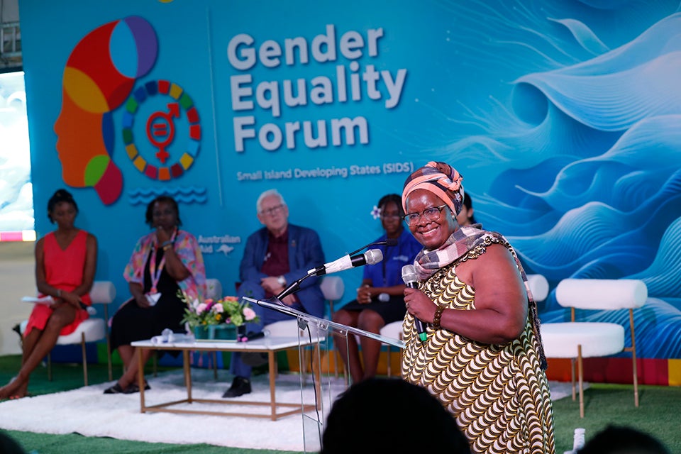 Ahead of SIDS4, UN Women organized the Gender Equality Forum to ensure that gender equality, women’s human rights, and the empowerment of women and girls were prioritised, by mainstreaming gender equality in respective national plans and policies. Photo: UN Women/Ryan Brown.