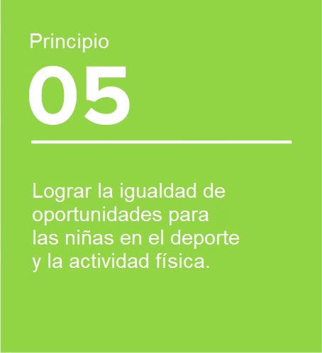 Principio 5 deporte generación igualdad