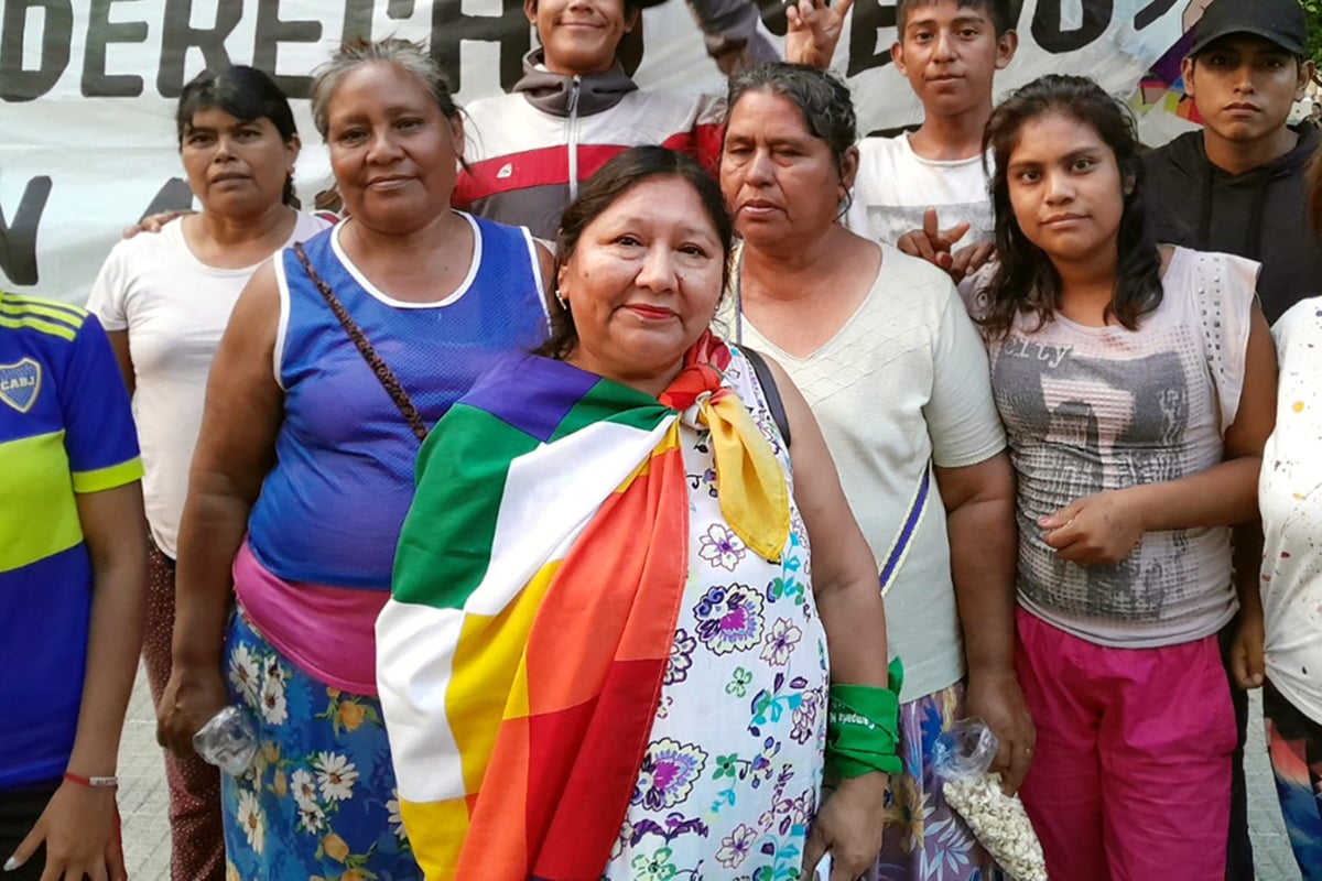 Irene Cari (en el centro de la imagen). 