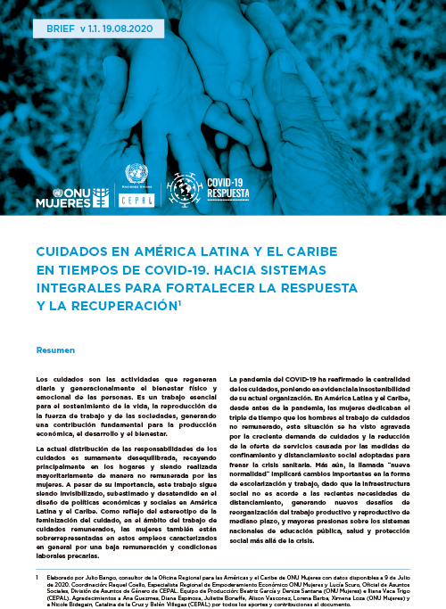 Cover-Policy-Brief-Cuidados en América Latina y el Caribe en tiempos de COVID-19