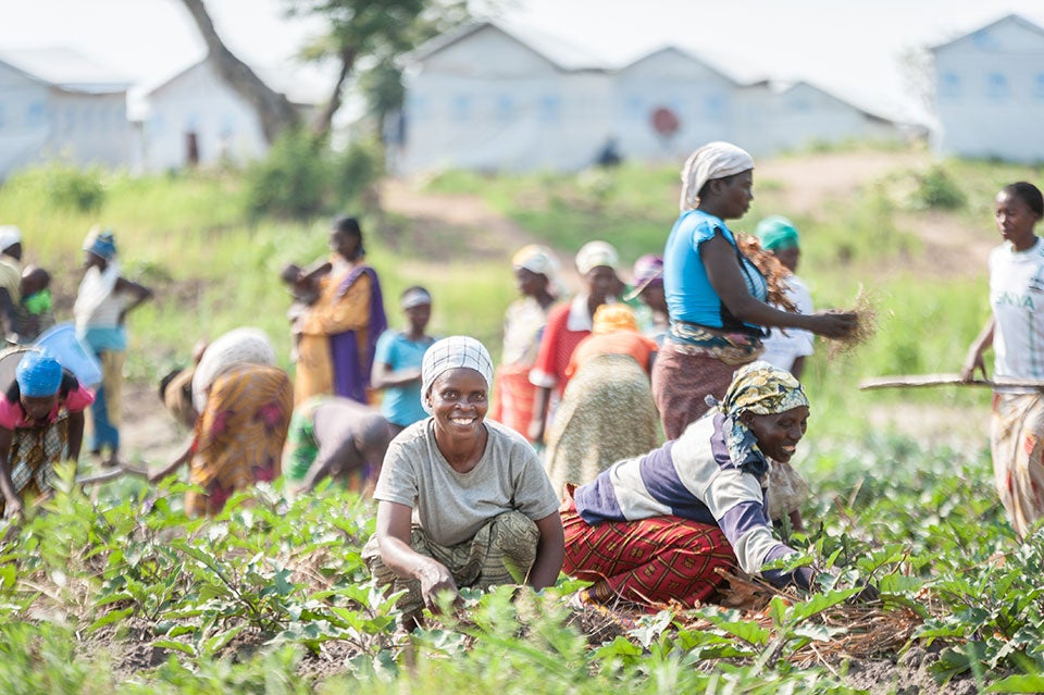 Lusenda refugee camp, Democratic Republic of the Congo, 2015. Photo: UN Women/Catianne Tijerina