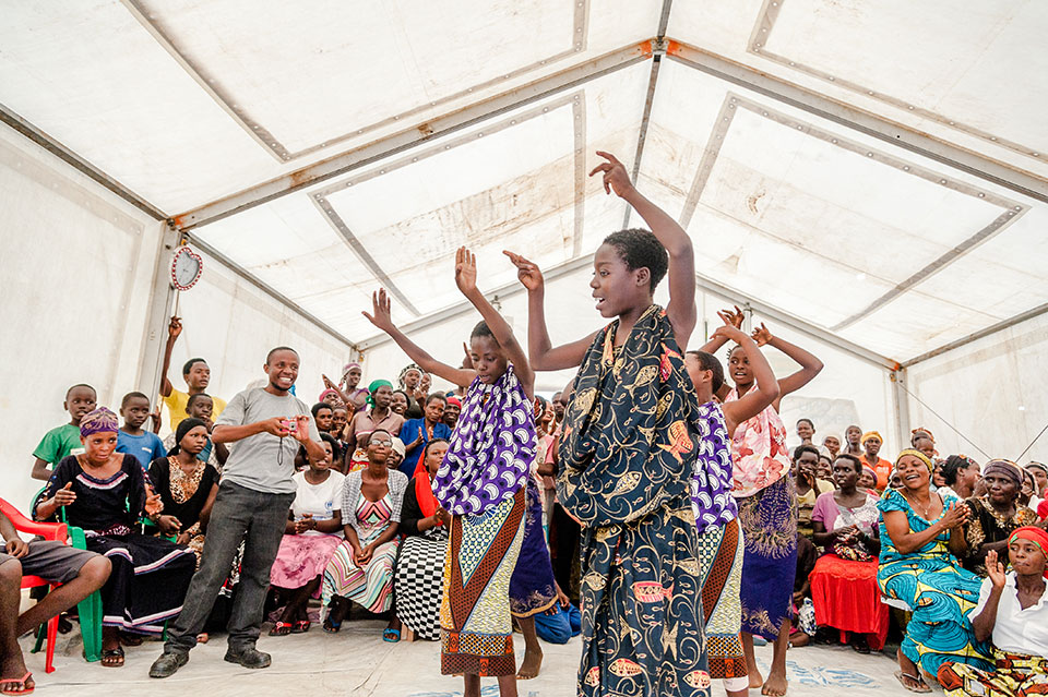 Lusenda refugee camp, Democratic Republic of the Congo, 2015. Photo: UN Women/Catianne Tijerina