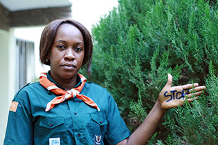 Desiree Akpa Akpro Loyou, 37, is a social worker and Deputy Commissioner General responsible for training, for the World Association of Girl Guides and Girl Scouts (WAGGGS) in Cote d'Ivoire. Photo: World Association of Girl Guides and Girl Scouts