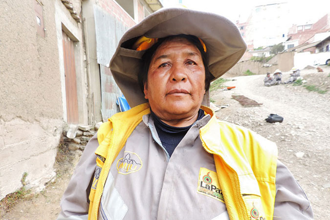 Construction worker Soledad Miranda, 63. Photo: UN Women/David Villegas