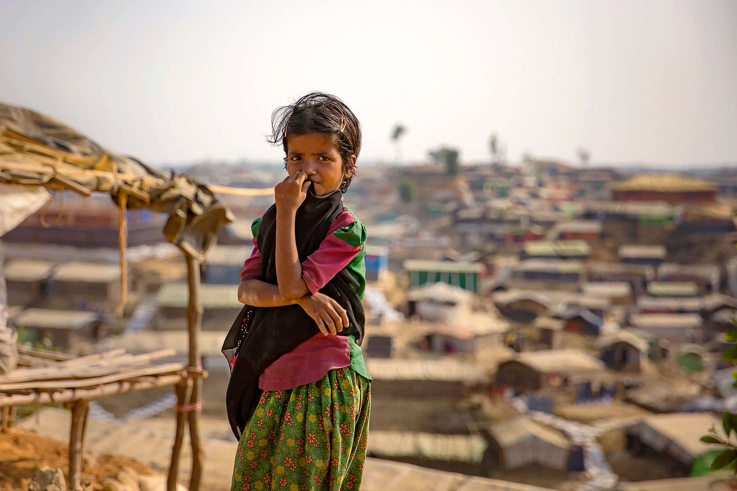 A young Rohingya girl in Cox's Bazar. Photo: U N Women/Allison Joyce