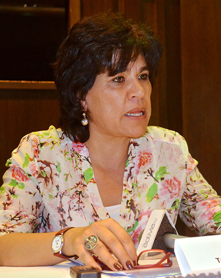Katia Uriona. Photo: Órgano Electoral Plurinacional